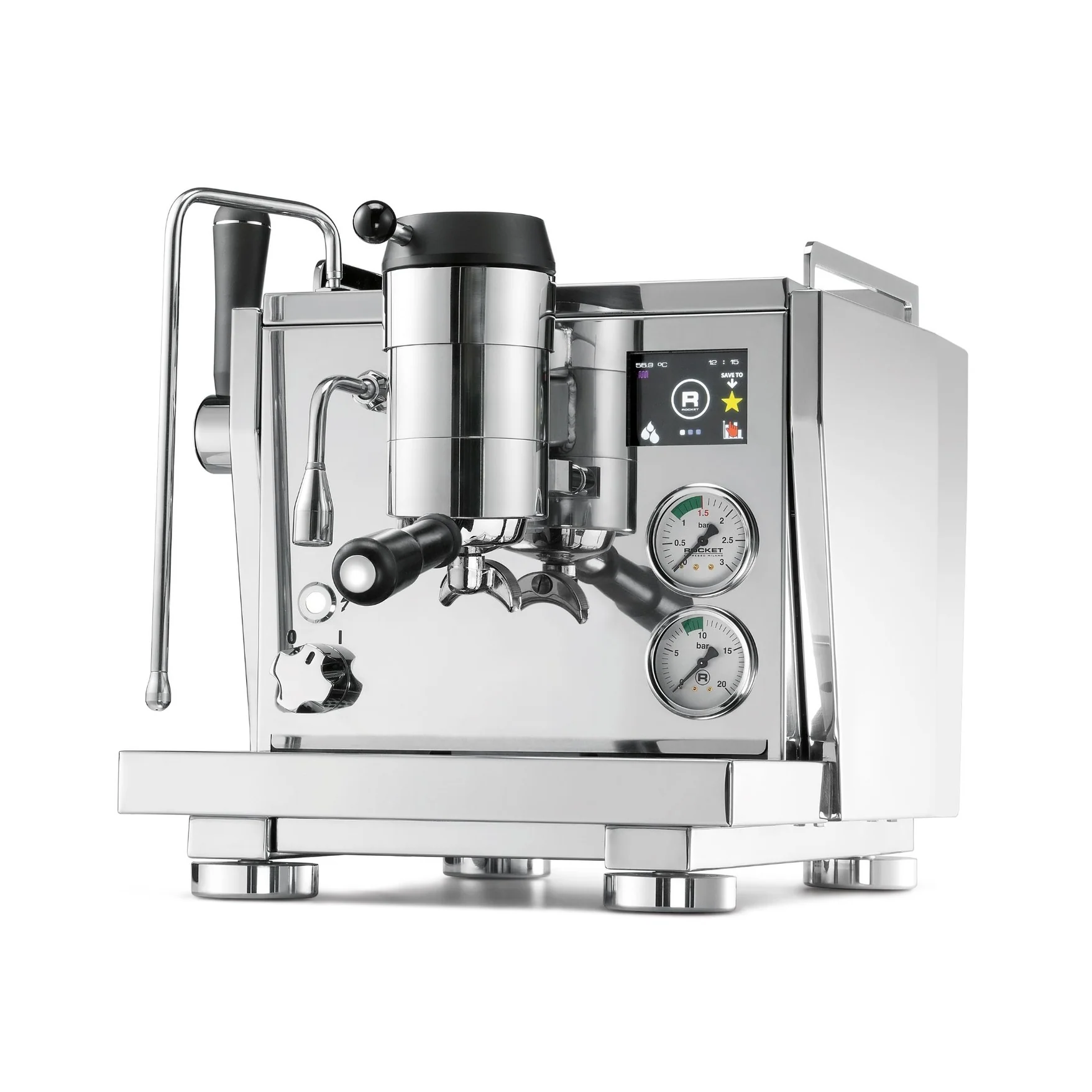 Rocket R Nine One dual boiler espressomachine in roestvrij staal
